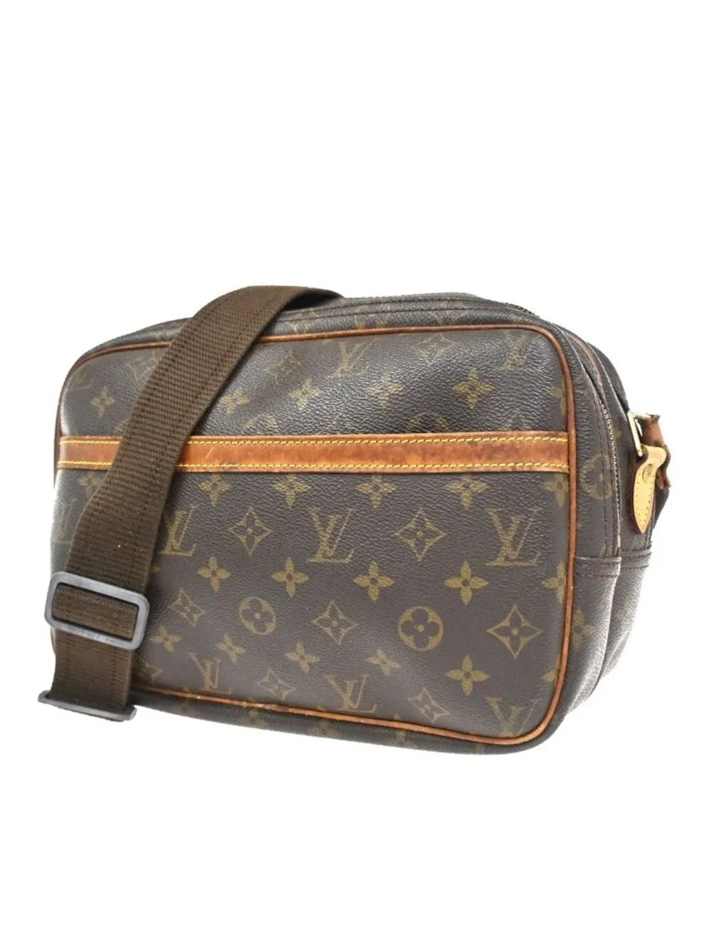 Louis Vuitton Reporter PM Shoulder Bag Monogram Leather